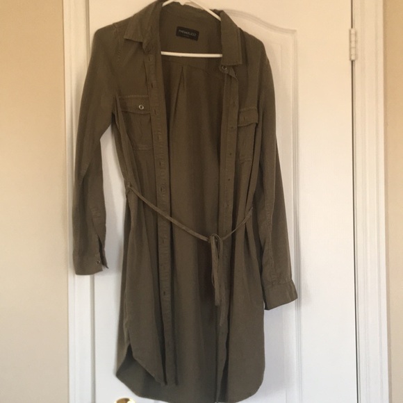 Khaki Denim dress - Picture 1 of 2